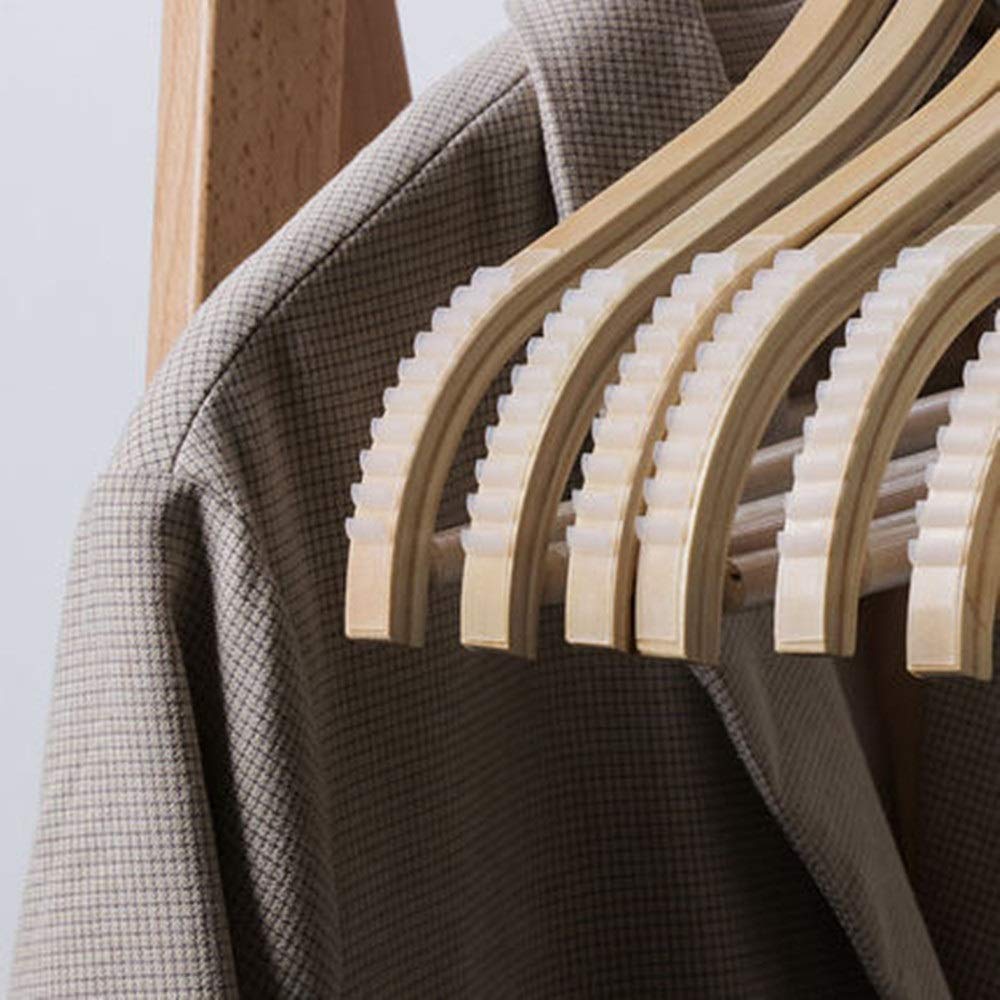 PERCHAS ALTAS CALIDAD ROPA RESISTENTE 8 UNIDADES RONDON MADERA - 6