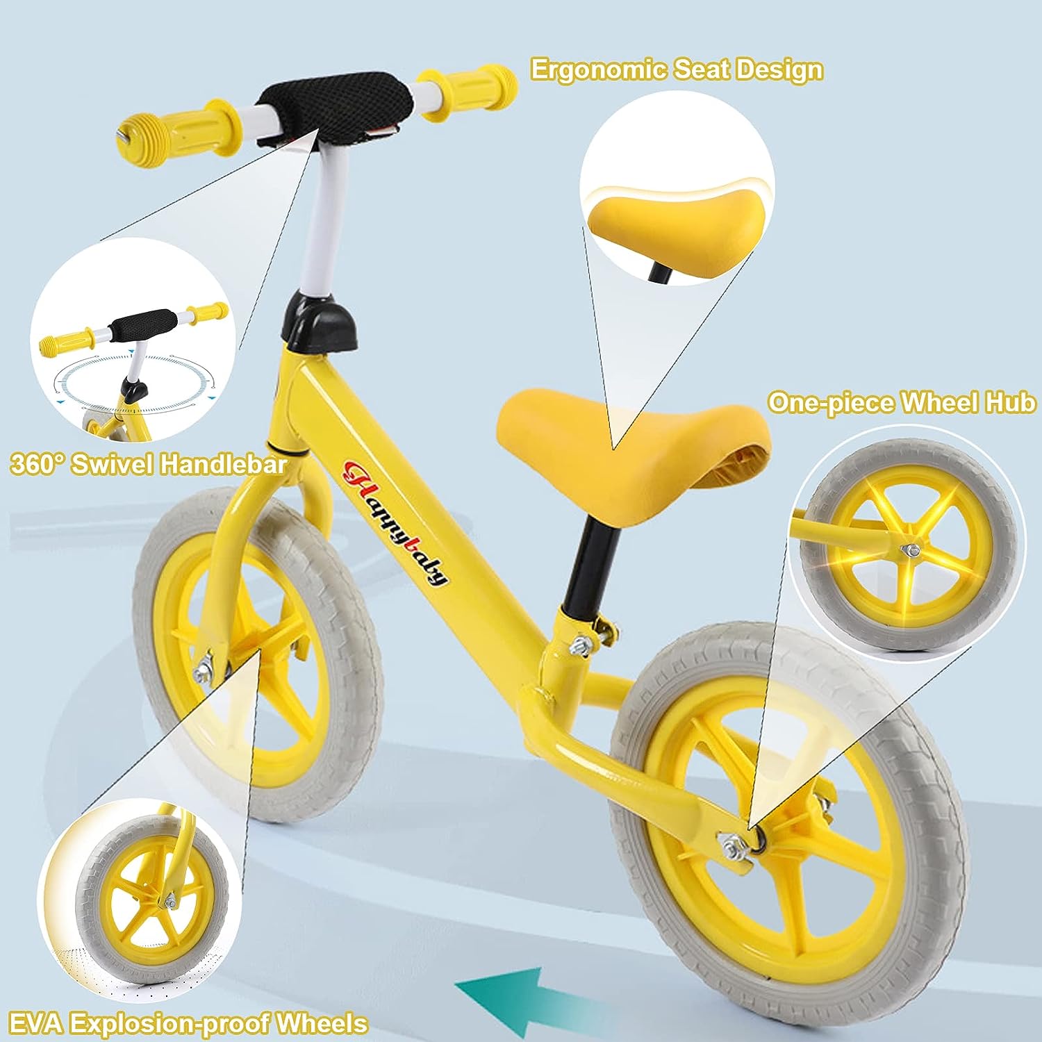 BICICLETA ANDADOR NUEVO ENTRENAMIENTO SIN PEDAL NIÑOS RONDON - 4