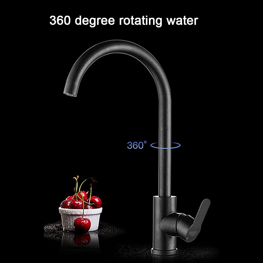 GRIFO COCINA NEGRO PRRESION FREGADERO MONOMANDO RONDON - 8