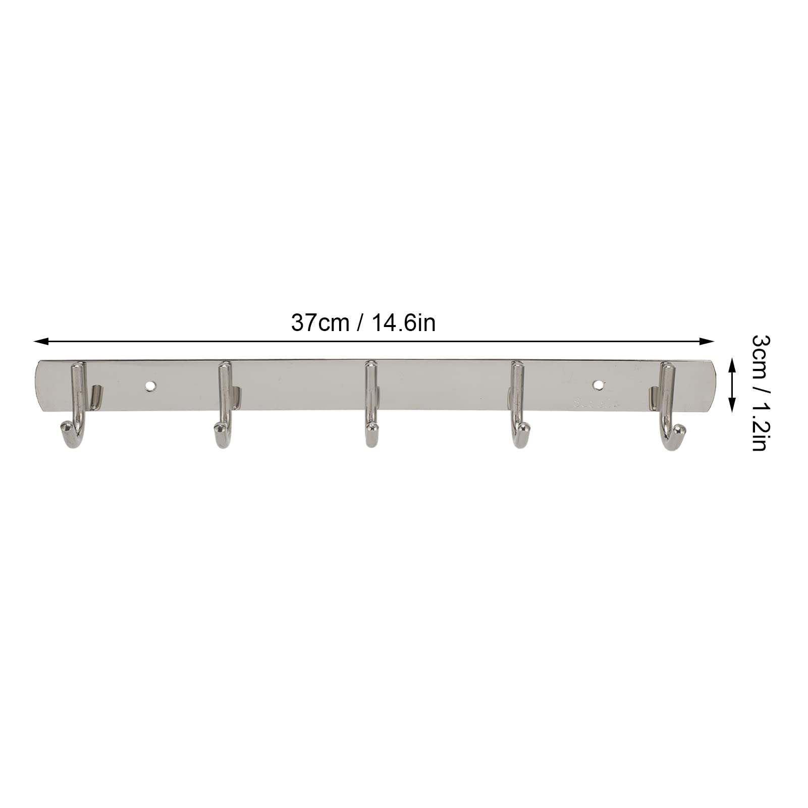COLGADOR PARED PERCHA 5 GANCHOS ABRIGO AHORRO ESPACIO RONDON - 8