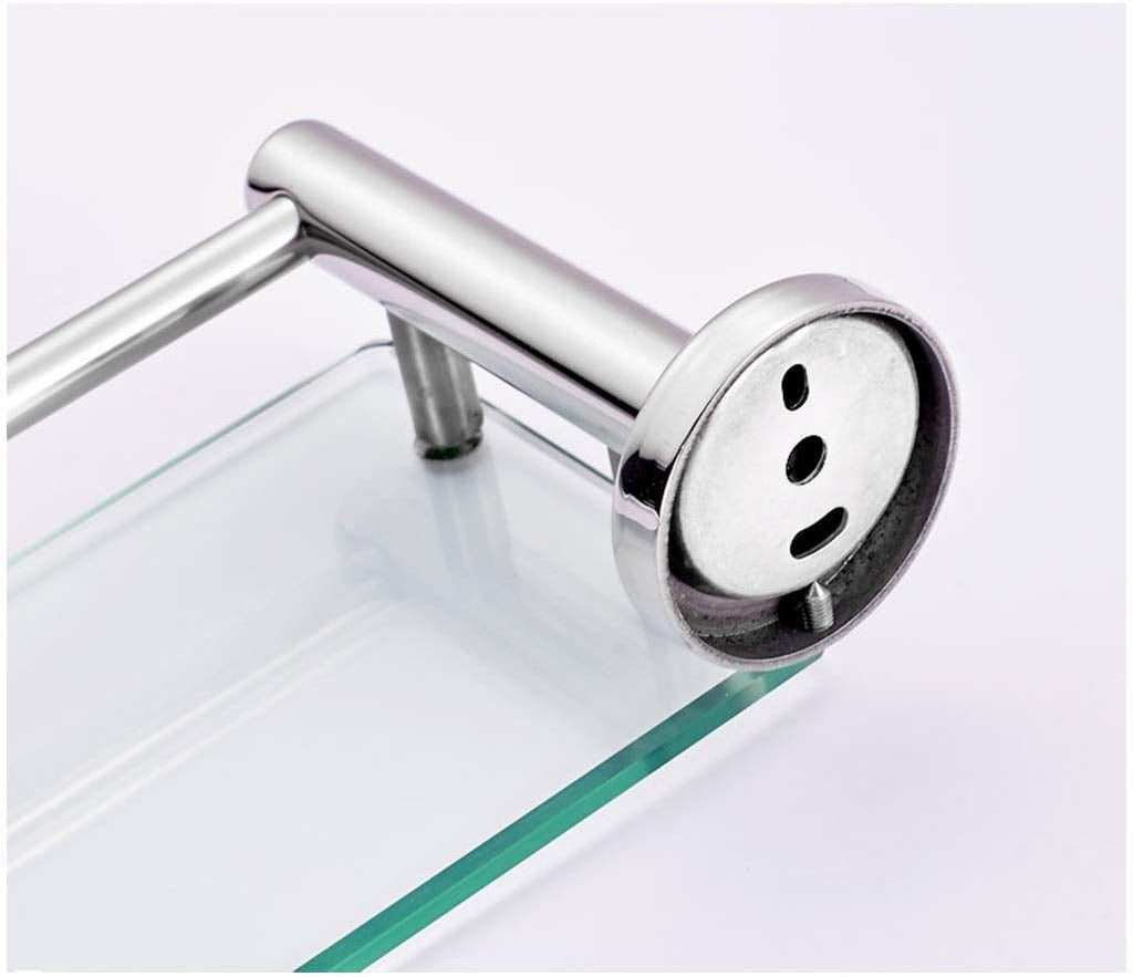 ESTANTE BAÑO REPISA TEMPLADO PARED RONDON VIDRIO - 6