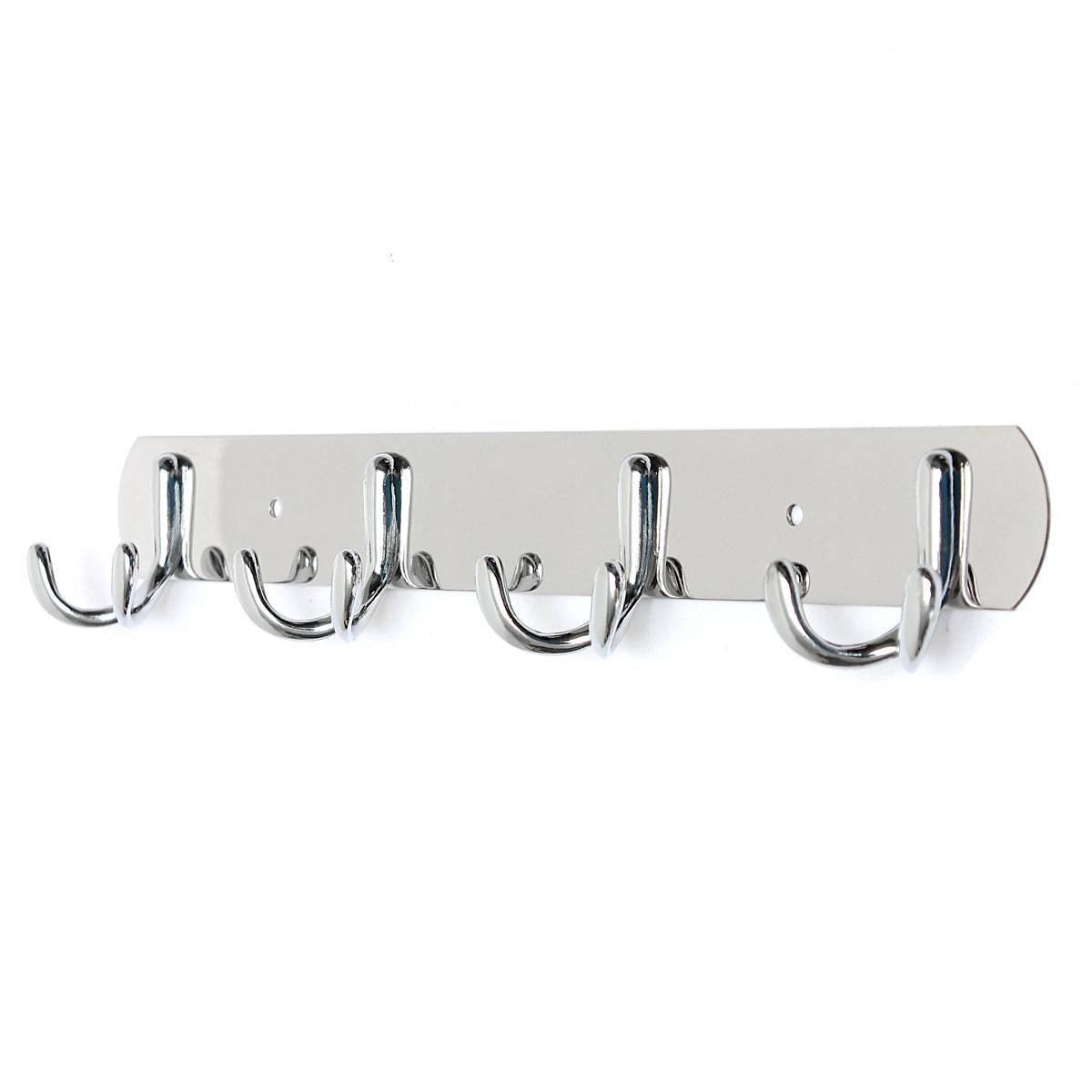 TOALLERO GANCHO PERCHA COLGANTE ROPA 4 GANCHOS PARED RONDON - 9