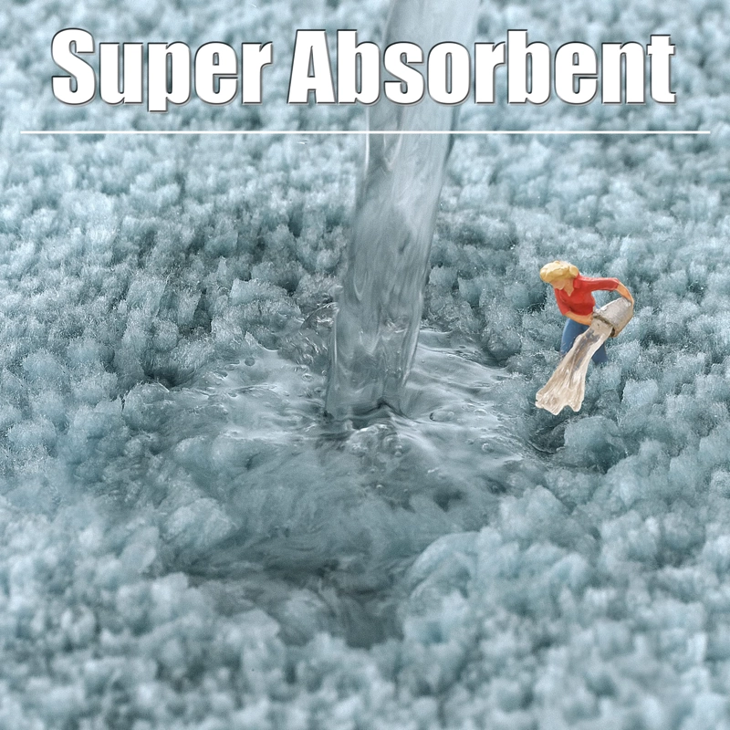 ALFOMBRA BAÑO GRUESA SUPER SUAVE ANTIDESLIZANTE RONDON - 3