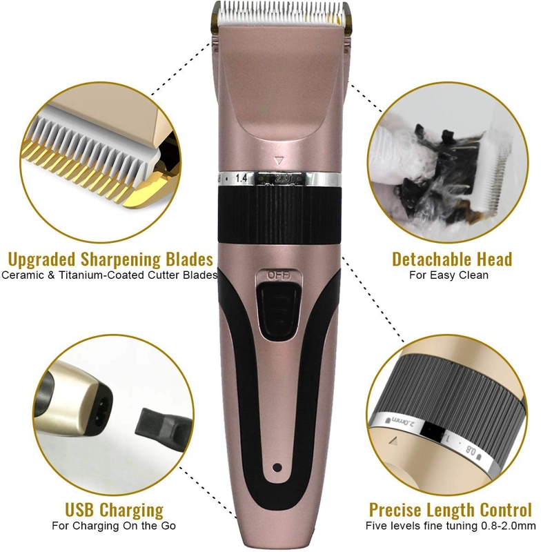 CORTADORA INALÁMBRICO PELO ELÉCTRICO BARBA RECARGABLE RONDON - 8