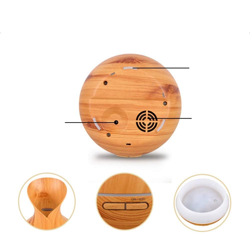 DIFUSOR ULTRASONICO HUMIFICADOR AROMATERAPIA REMOTO RONDON - 7