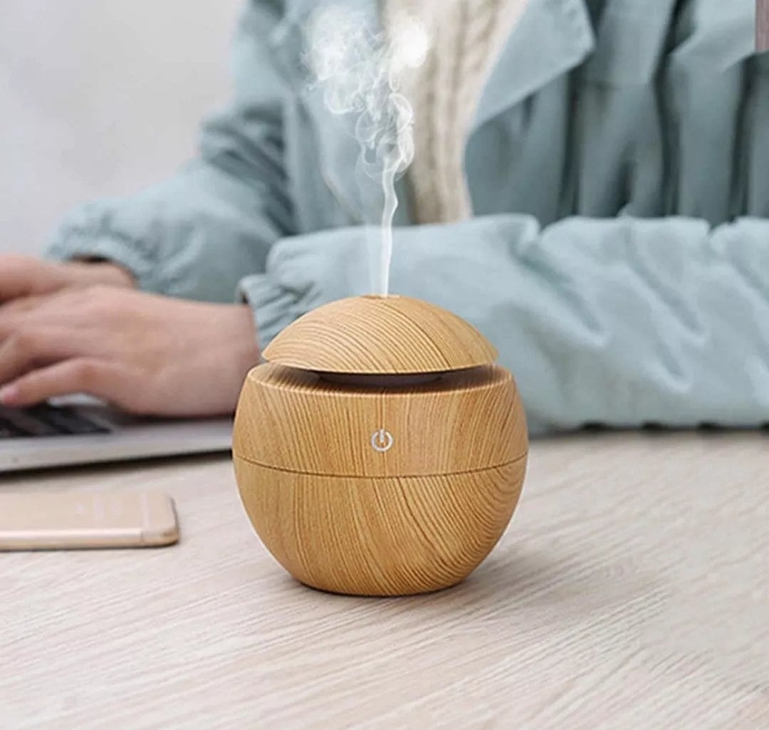 HUMIDIFICADOR AROMATERAPIA DIFUSOR LED USB COLORES RONDON - 1