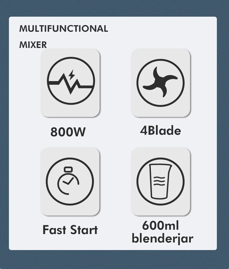 BATIDORA NUEVA MANUAL ELÉCTRICA CALIDAD INMERSIÓN COCINA RONDON - 9