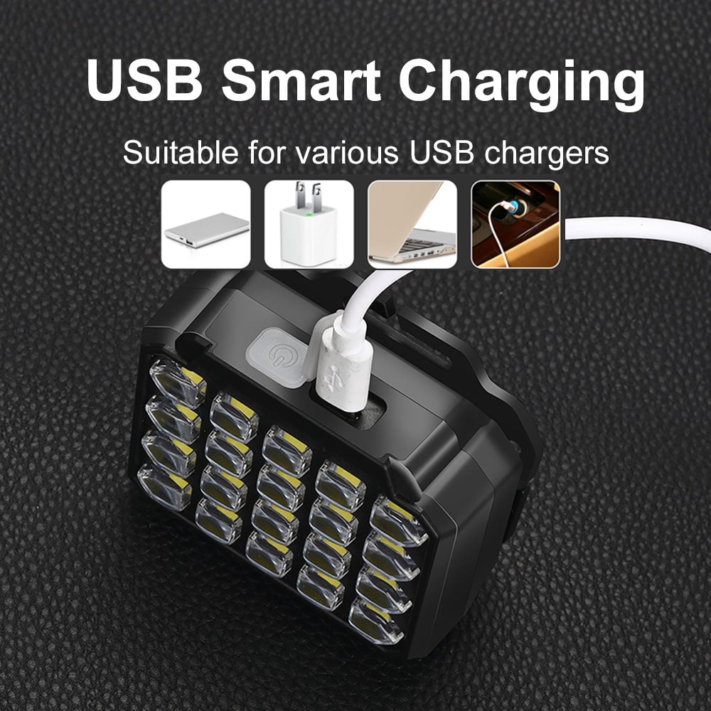 FARO LED RECARGABLE USB RESISTENTE SUPER BRILLANTE RONDON - 9