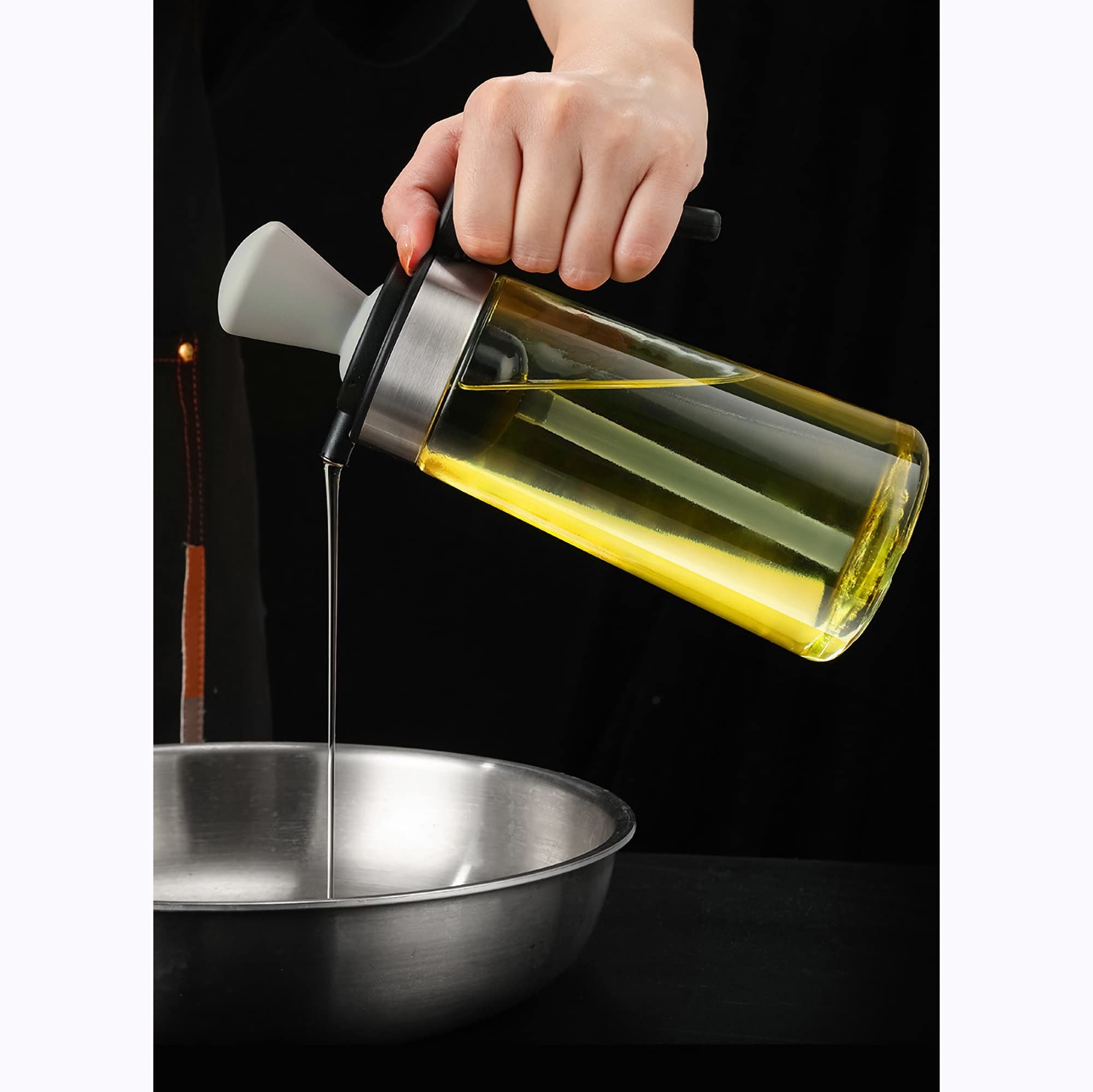 ACEITERA DISPENSADOR ANTIGOTEO BROCHA SILICONA COCINA RONDON - 5