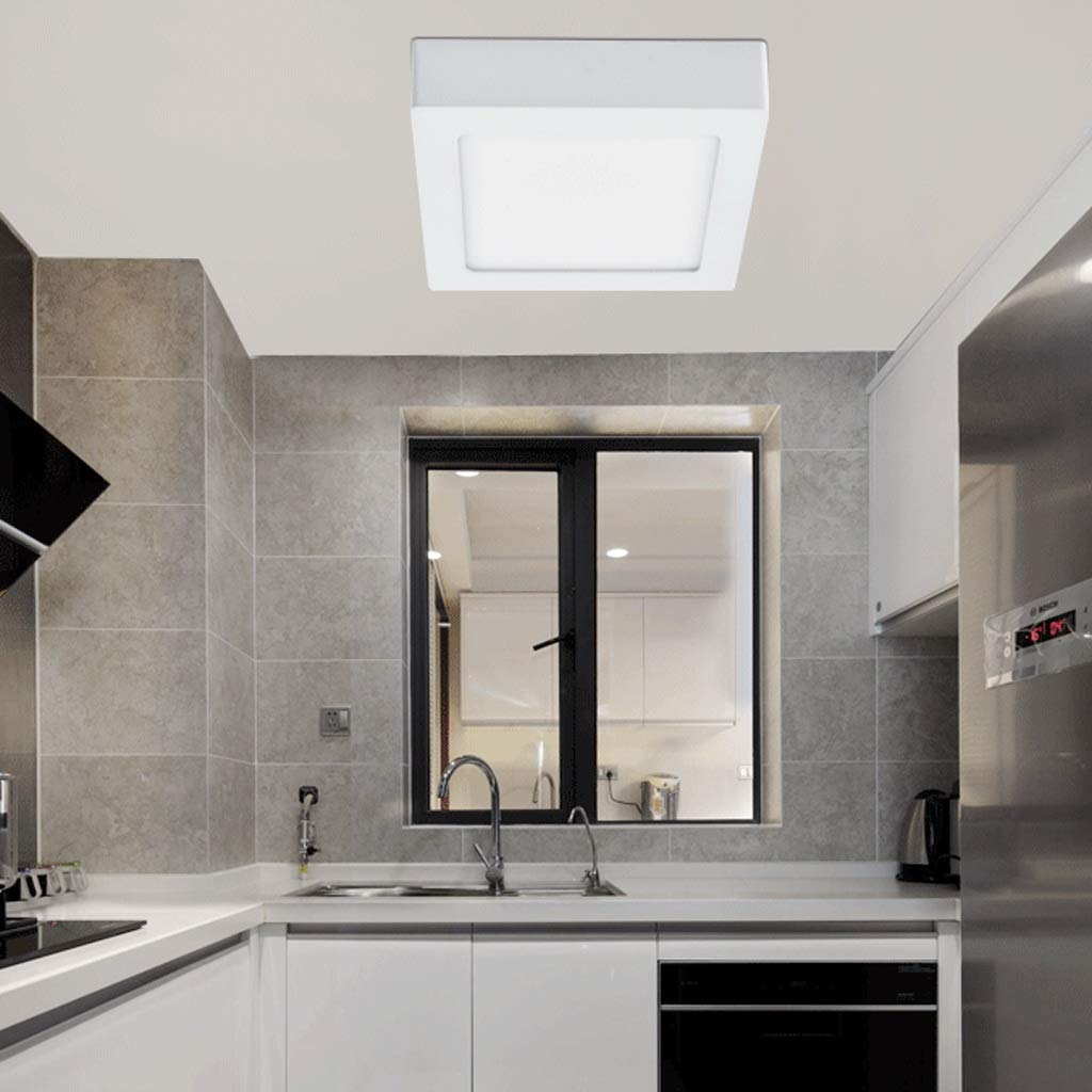 LAMPARA CUADRO BRILLANTE LED TECHO PANEL HOGAR RONDON - 8