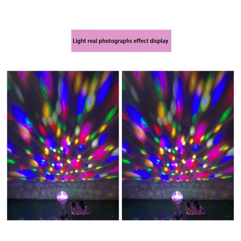 BOMBILLA LED GIRATORIA BOLA RGB COLORES FIESTAS RONDON - 1