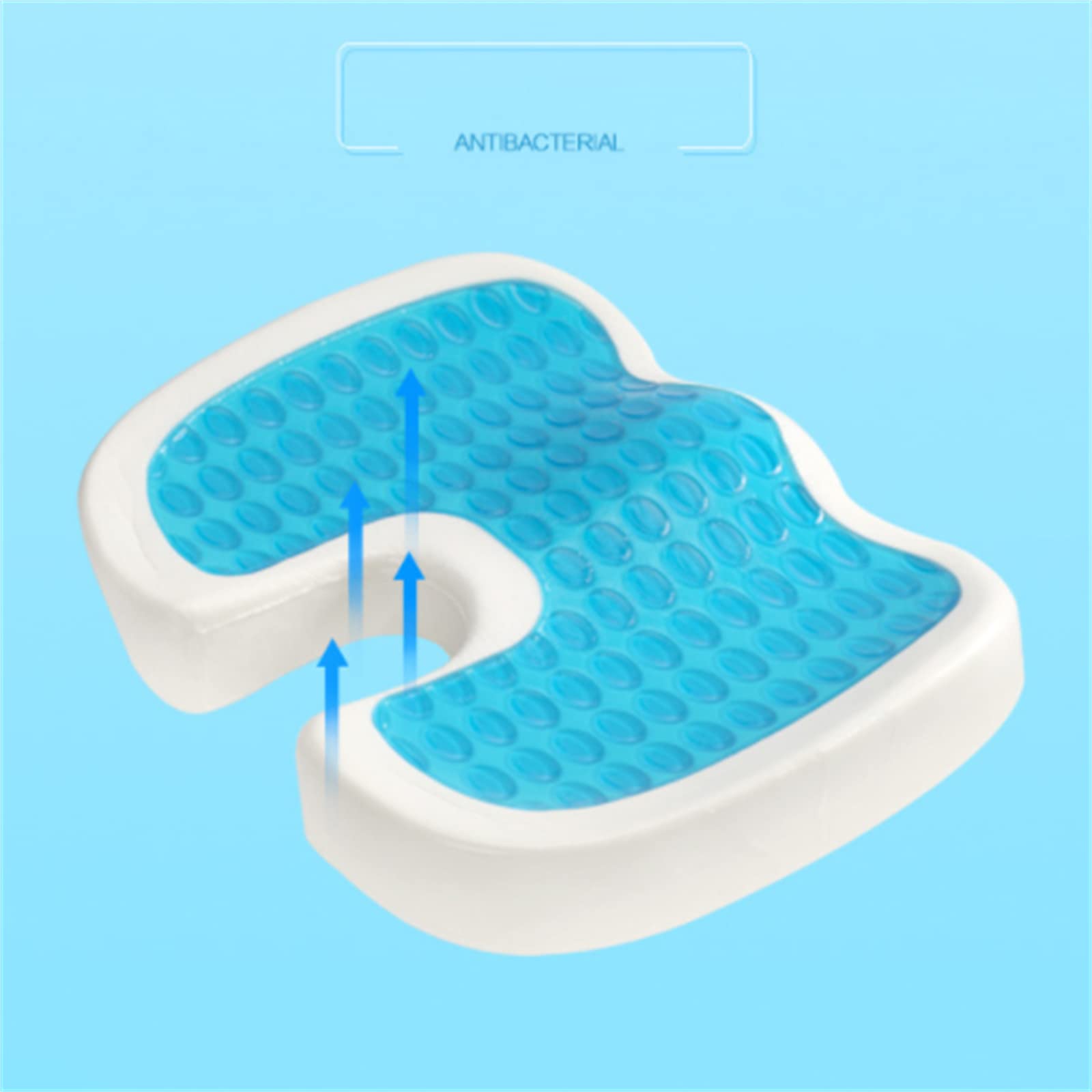 COJÍN ASIENTO VISCOELÁSTICO ALIVIO DOLOR VIAJE RONDON MULTICOLOR - 9