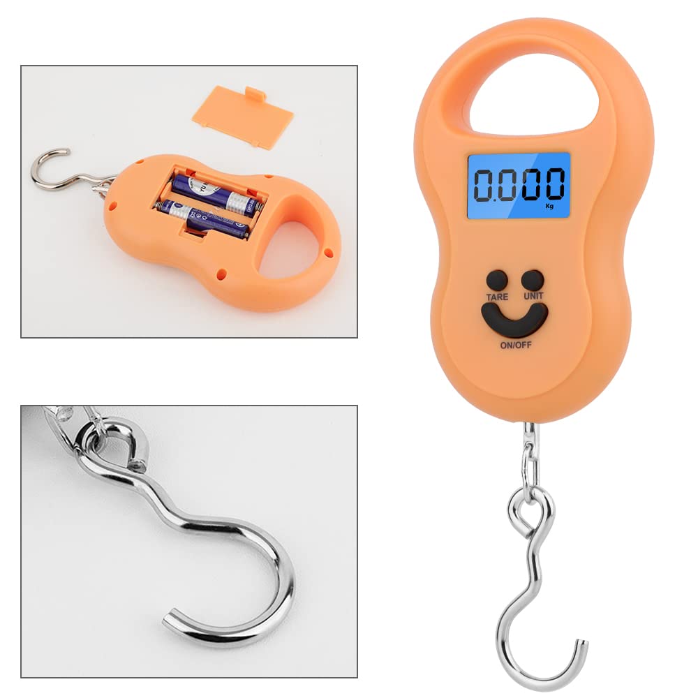 BÁSCULA EQUIPAJE PORTÁTIL DIGITAL COLGAR VIAJE GANCHO RONDON - 8
