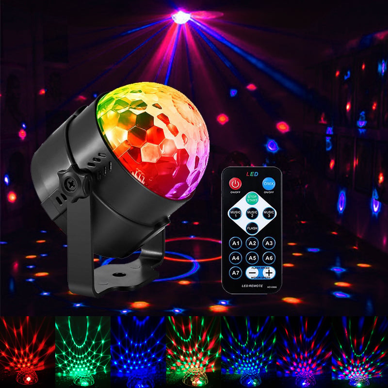 LÁMPARA NOCHE ESTRELLADA DJ COLOR LED FIESTA GIRANDO RONDON - 1