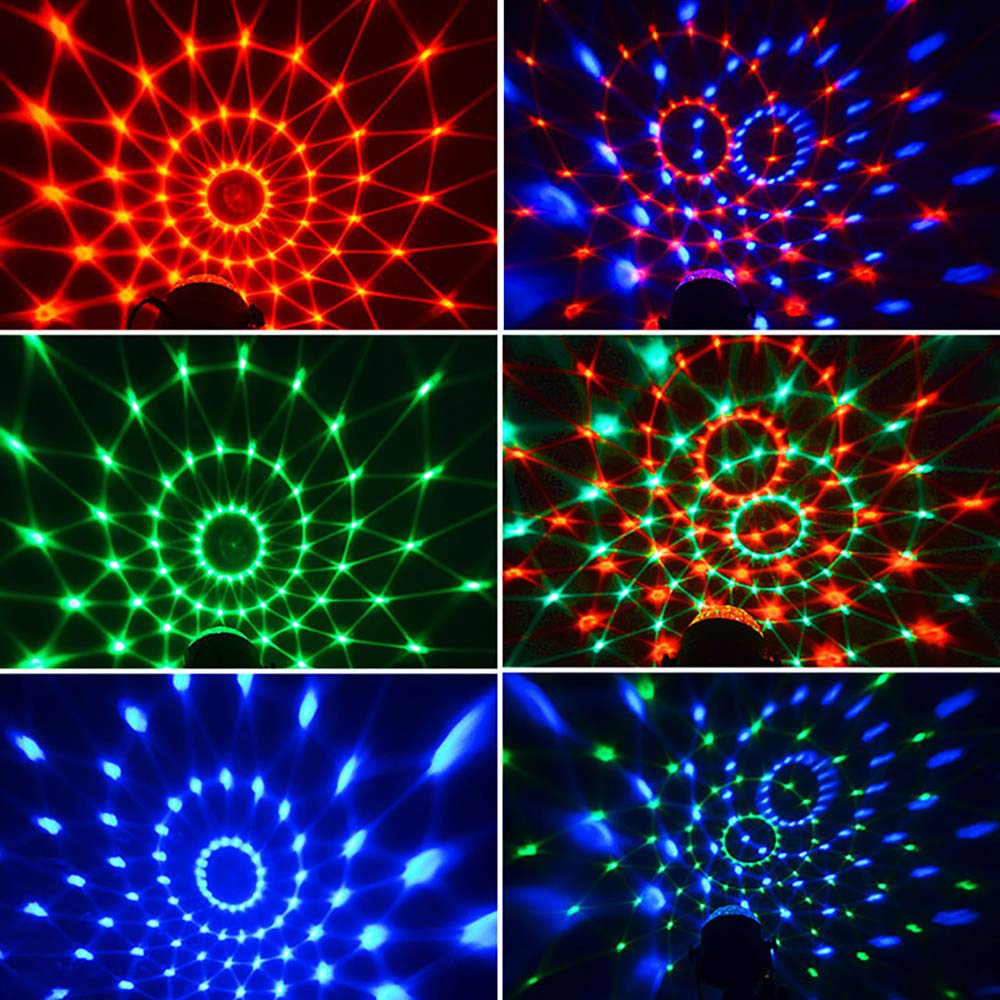 LÁMPARA NOCHE ESTRELLADA DJ COLOR LED FIESTA GIRANDO RONDON - 6