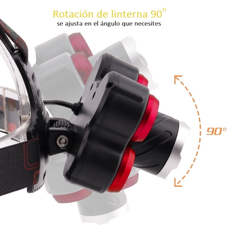 LINTERNA MULTI FOCO ENFOCABLE AJUSTABLE ZOOM LUZ RONDON - 9