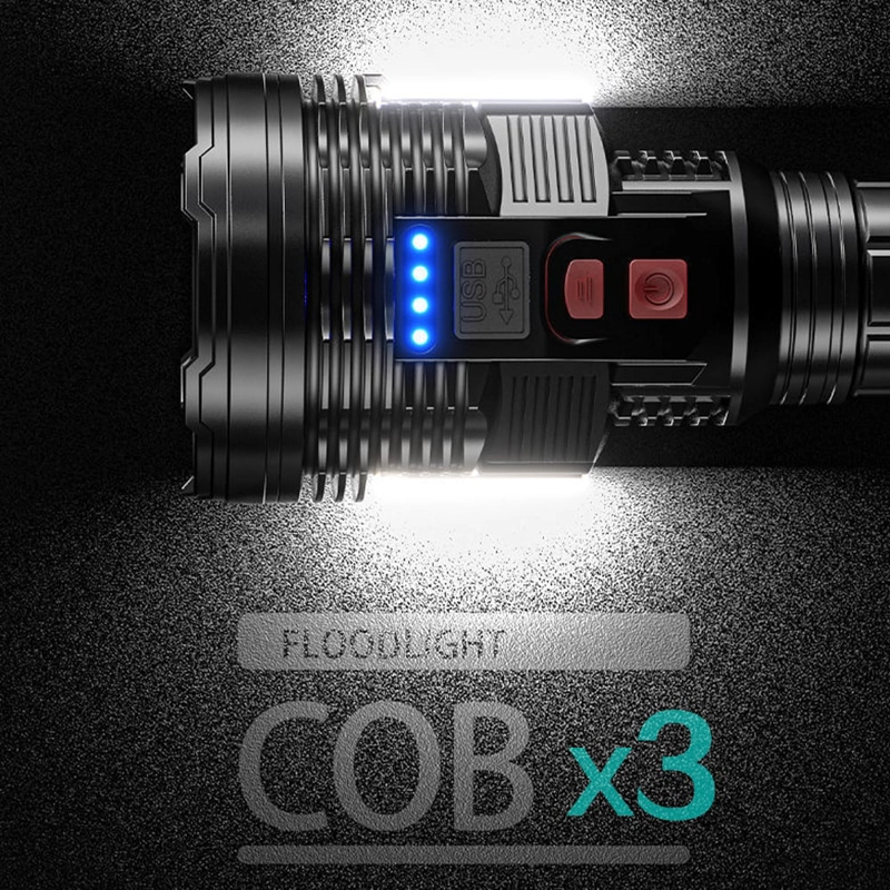 LINTERNA PORTÁTIL ULTRABRILLANTE LED RECARGABLE USB RONDON - 5