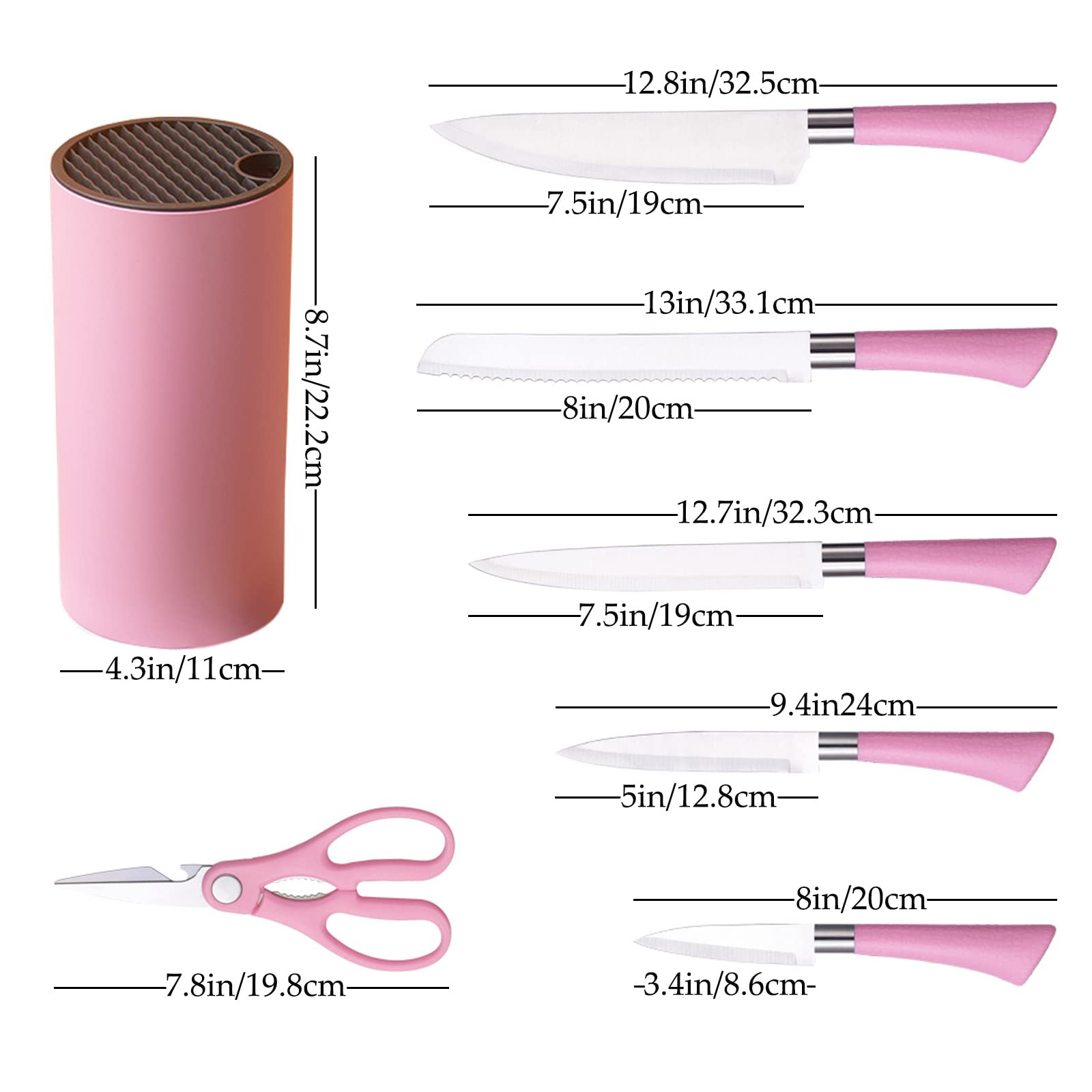 JUEGO CUCHILLOS COCINA ANTIADHERENTE ULTRA AFILADOS RONDON - 1