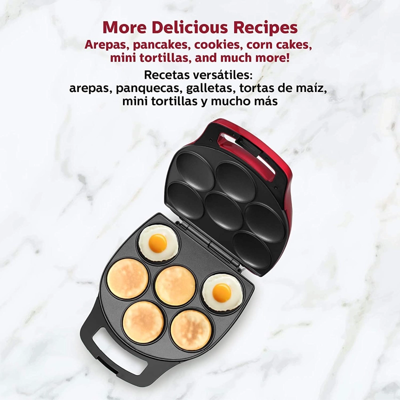 MÁQUINA MULTI ALIMENTOS AREPAS CUP CAKE ANTIADHERENTE RONDON CAPACIDAD 6 - 2