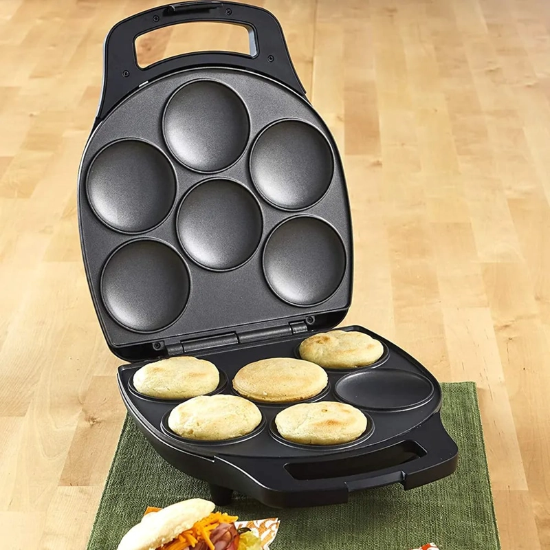 MÁQUINA MULTI ALIMENTOS AREPAS CUP CAKE ANTIADHERENTE RONDON CAPACIDAD 6 - 9