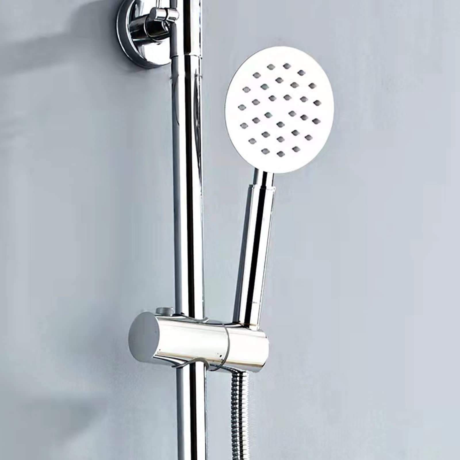 GRIFO DUCHA CABEZAL ROCIADOR MANO AJUSTABLE BOQUILLA RONDON - 3