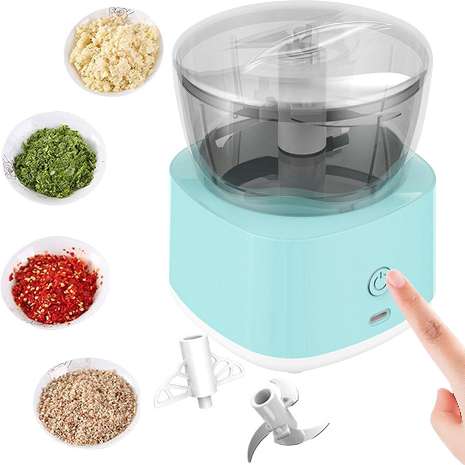 PROCESADORA ALIMENTOS NUEVO 45 W MINI PROCESADOR ELÉCTRICO PICADORA MULTIUSO RONDOS - 9