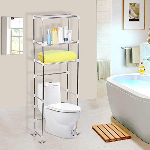 ESTANTE INODORO LAVADORA BAÑO ORGANIZADOR SOPORTE RONDON - 3