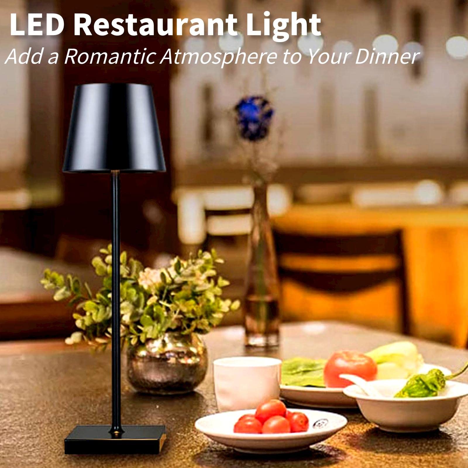LÁMPARA MESA TÁCTIL LED INALÁMBRICA USB LUZ NOCHE RONDON - 4