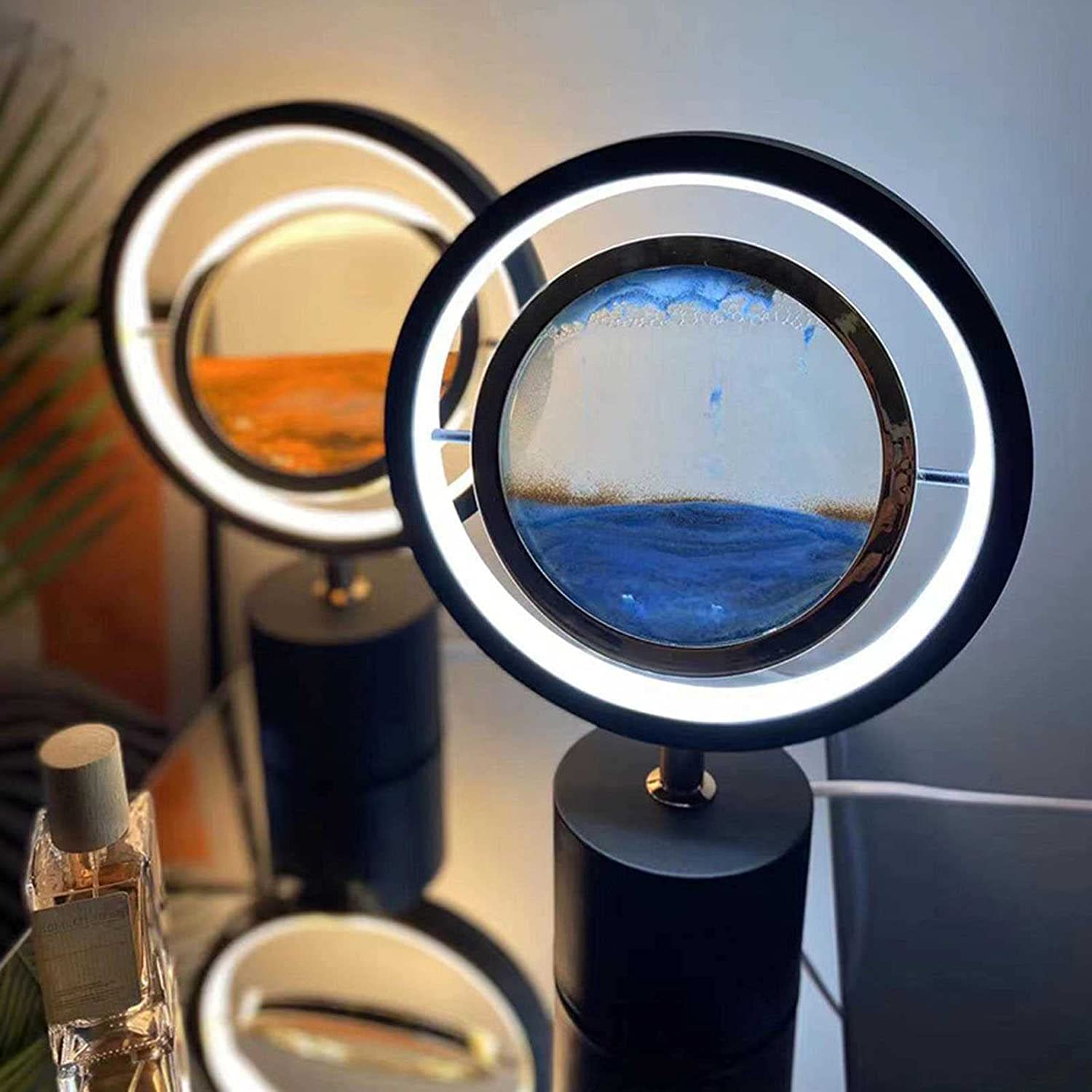 LÁMPARA MESA ARTE MÓVIL COLORES RELOJ HOGAR OFICINA RONDON - 4