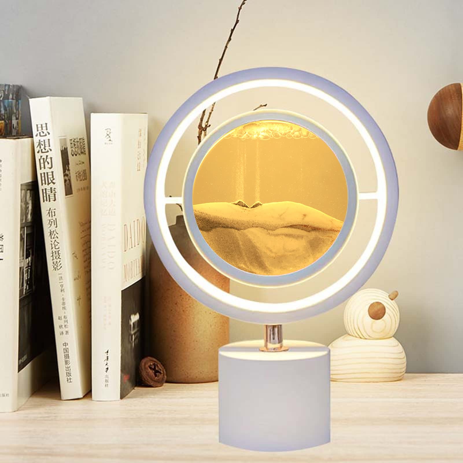 LÁMPARA MESA ARTE MÓVIL COLORES RELOJ HOGAR OFICINA RONDON - 8