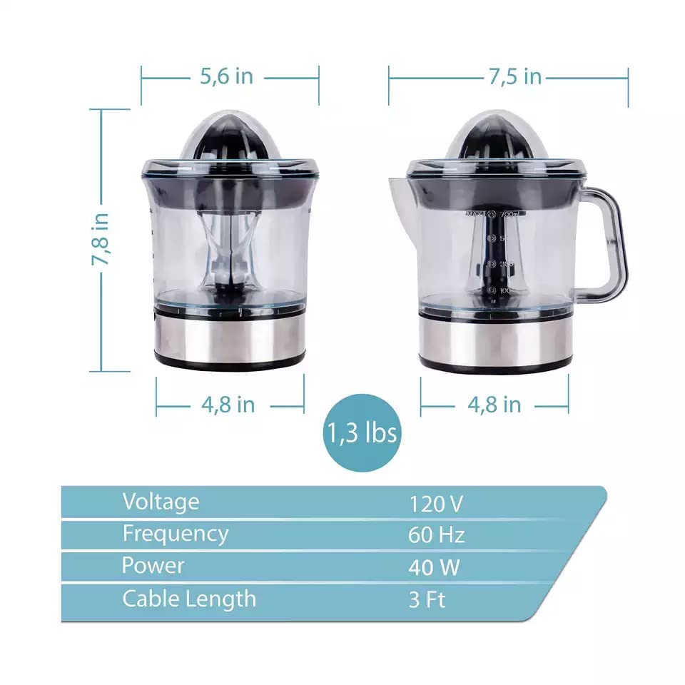 EXPRIMIDORA ELÉCTRICA CÍTRICOS NARANJA GIRO COCINA RONDON - 3