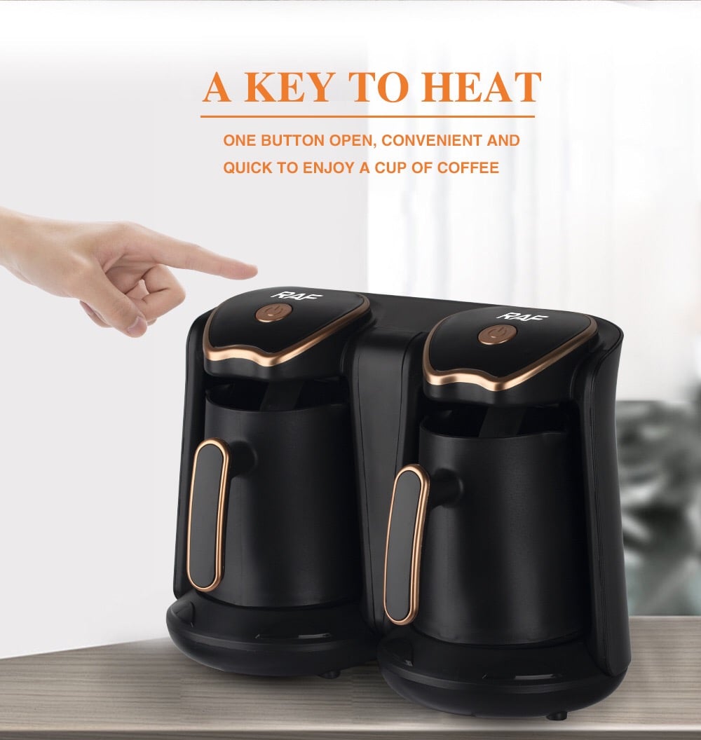 CAFETERA ELÉCTRICA PORTÁTIL HOGAR AUTOMÁTICA DOBLE RONDON - 3