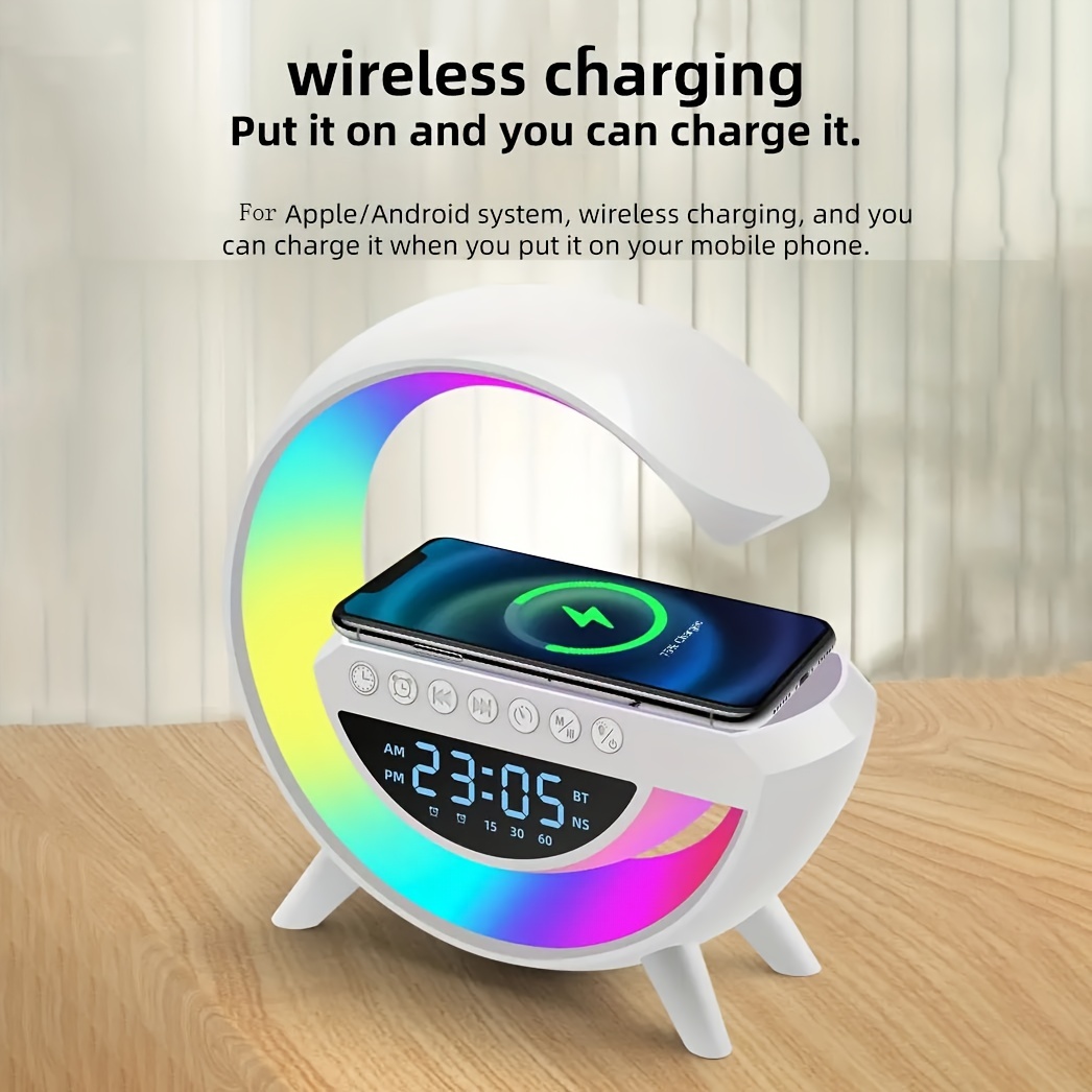 ALTAVOZ BLUETOOTH RELOJ DIGITAL LED ALTAVOCES HOGAR RONDON - 4