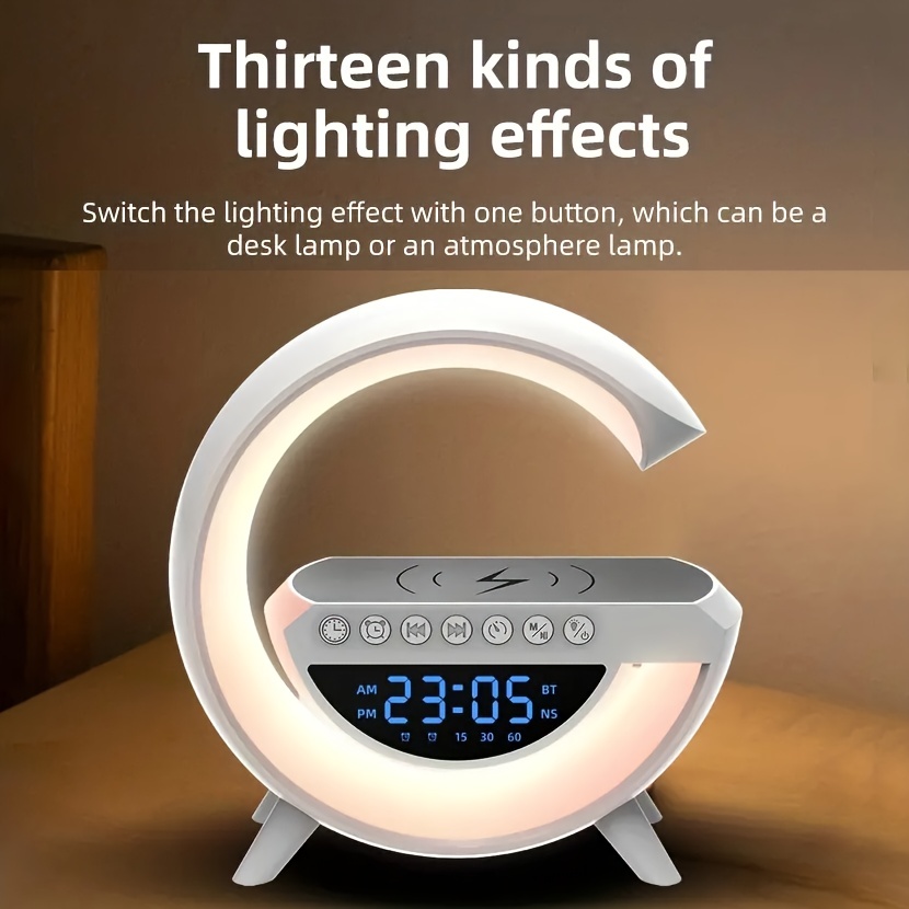 ALTAVOZ BLUETOOTH RELOJ DIGITAL LED ALTAVOCES HOGAR RONDON - 6