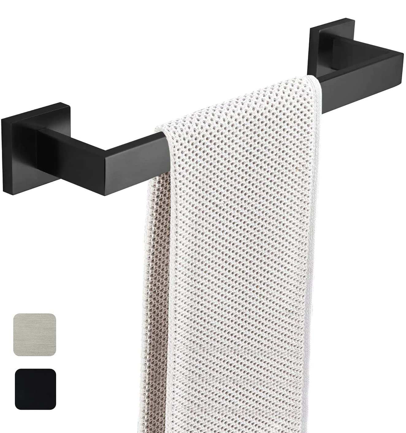 TOALLERO BAÑOS MODERNO SOPORTE PARED CUADRADO SECADO ROND - 1