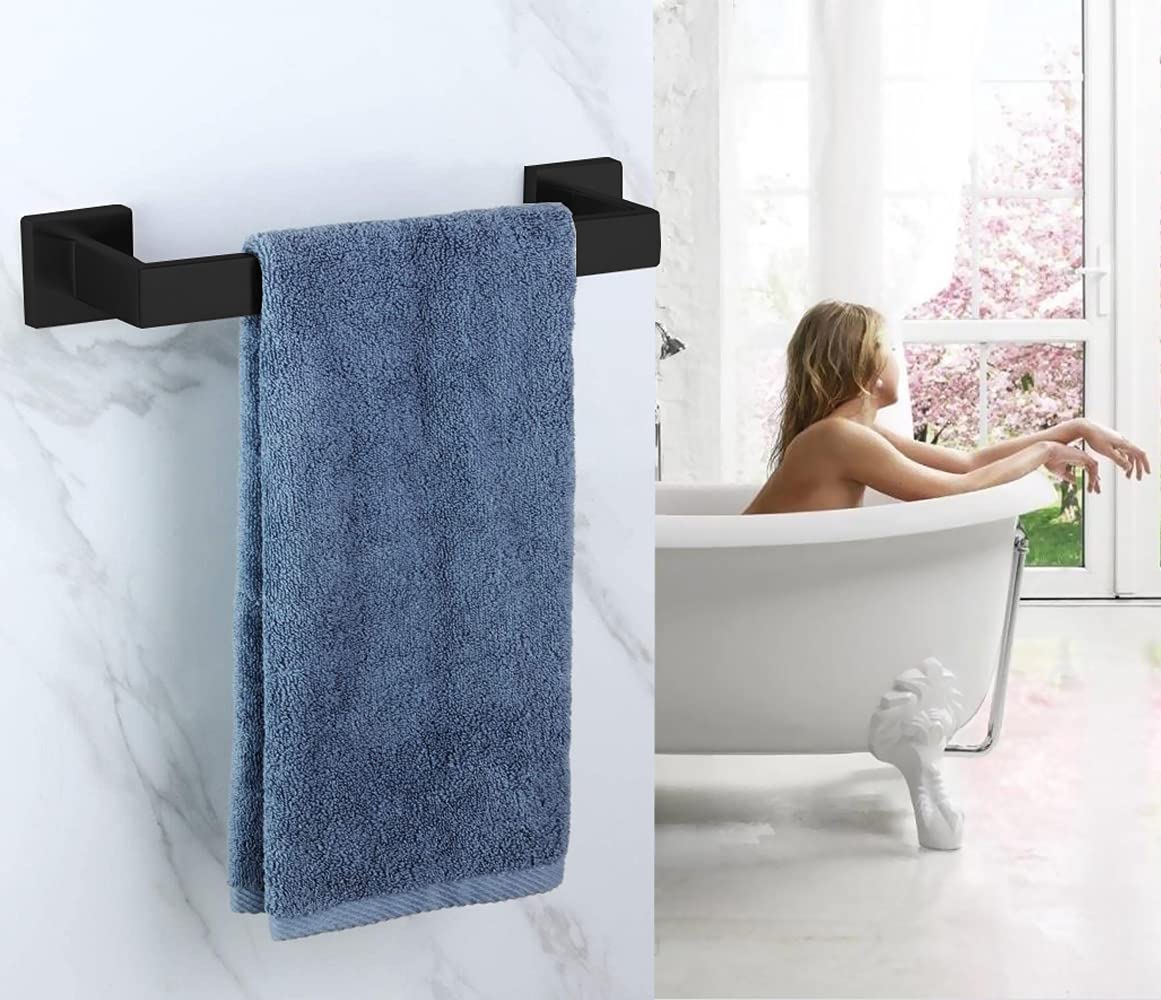 TOALLERO BAÑOS MODERNO SOPORTE PARED CUADRADO SECADO ROND - 8