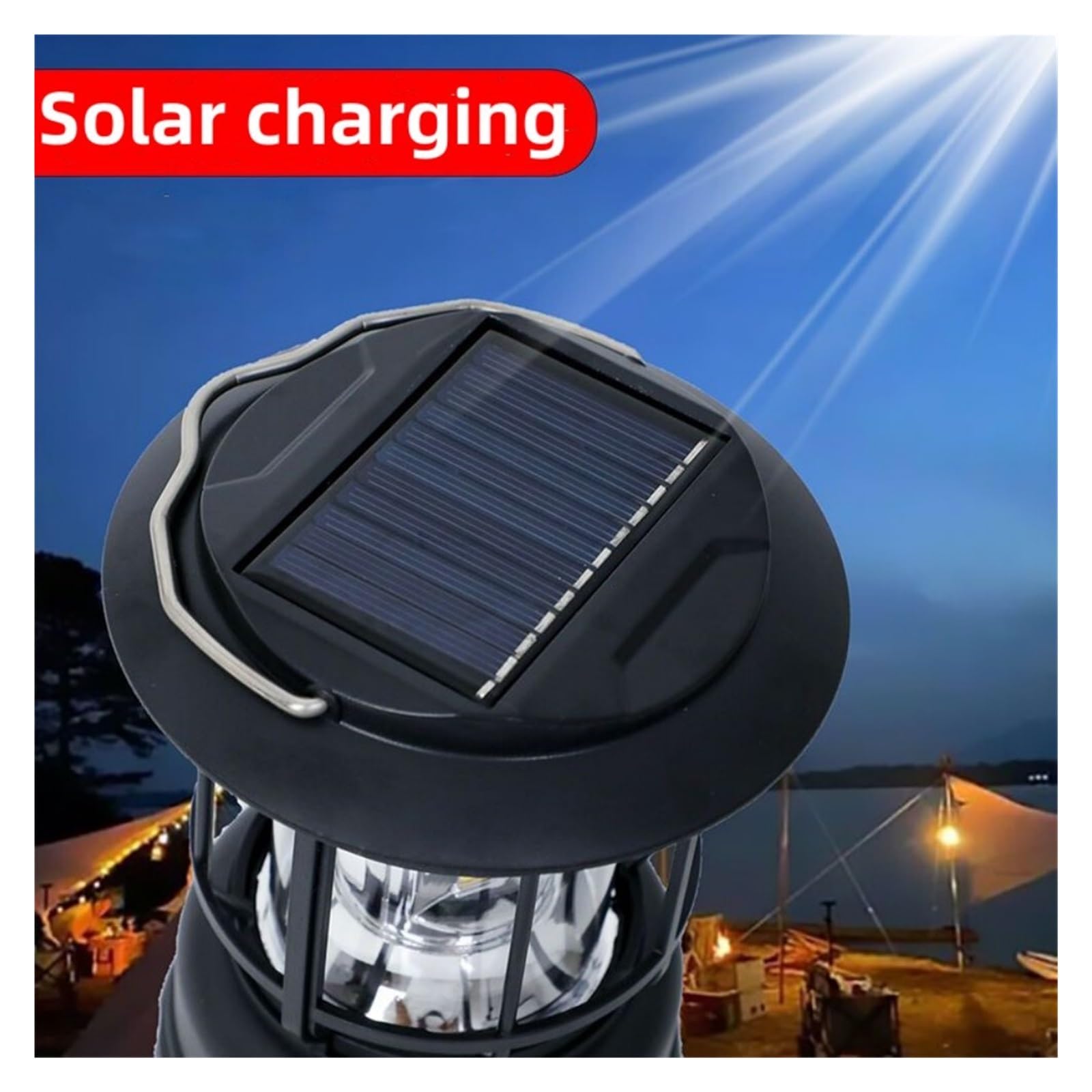 LINTERNA PORTÁTIL LUZ TIENDA CARGADA USB CAMPING RONDON - 6