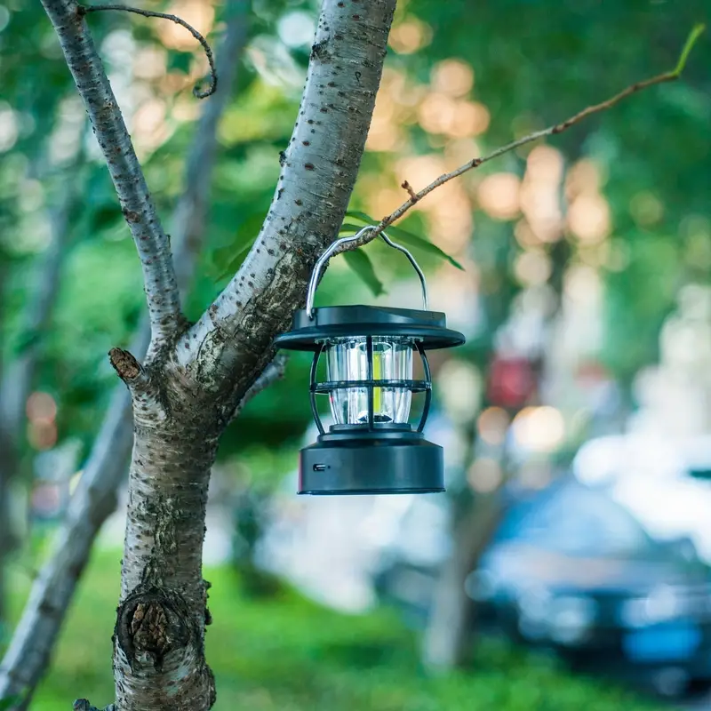 LINTERNA PORTÁTIL LUZ TIENDA CARGADA USB CAMPING RONDON - 8