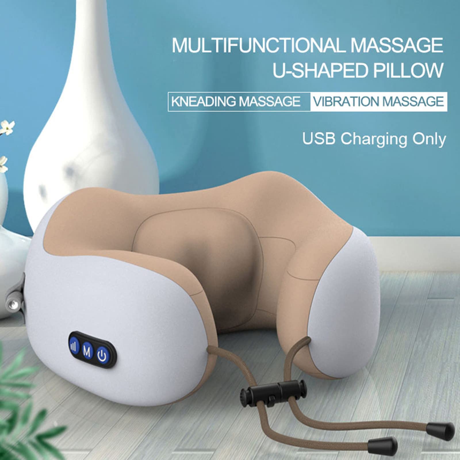 MASAJEADOR CUELLO ALMOHADA VIAJE DOLOR CERVICAL U RONDON - 6