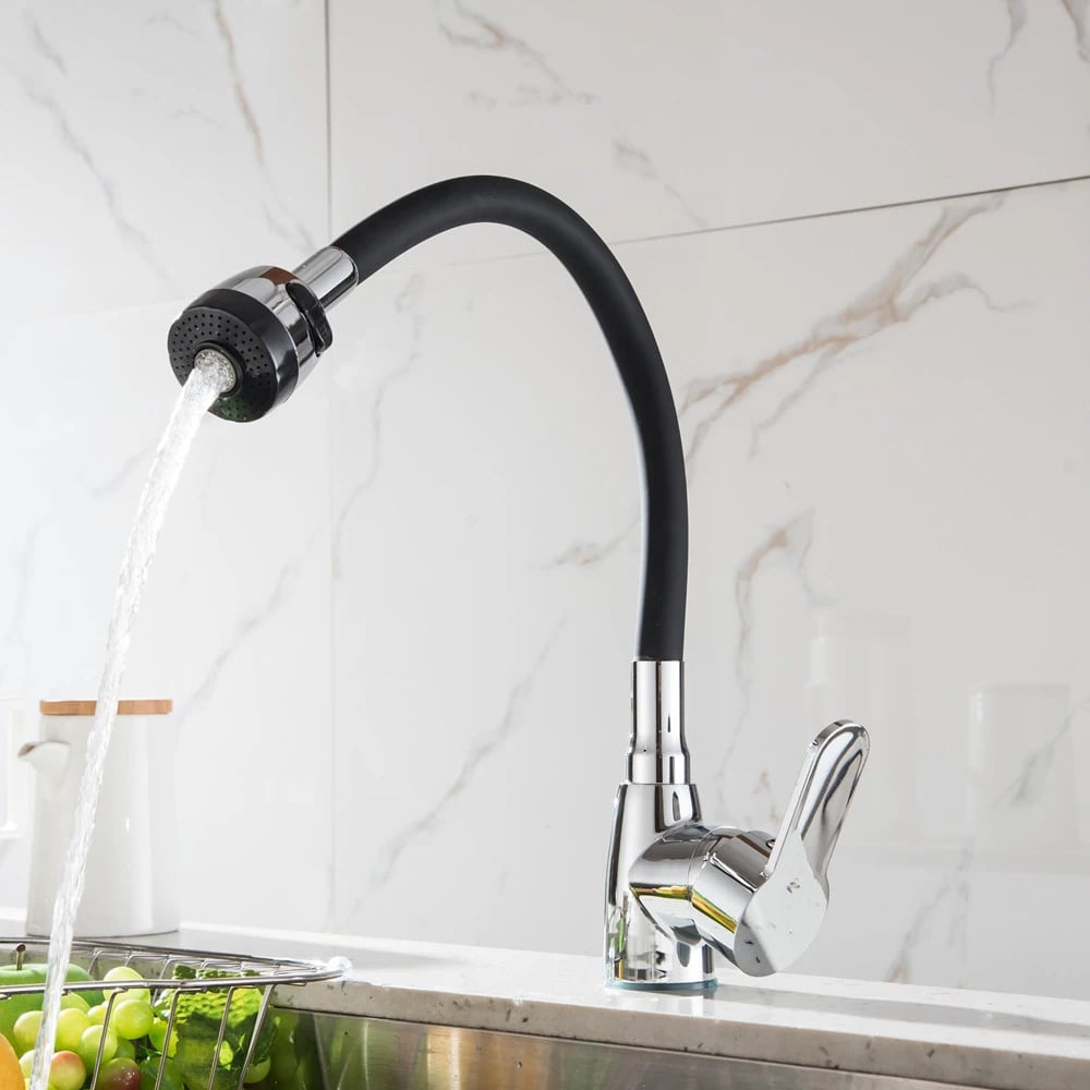 GRIFO AGUA COCINA MEZCLADOR FRÍA CALIENTE MONOMANDO RONDON - 3
