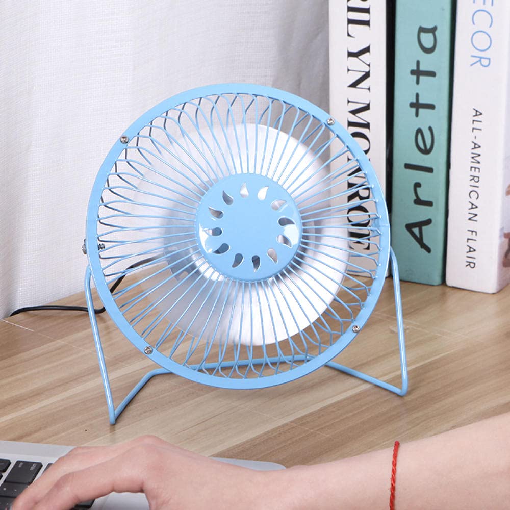 VENTILADOR SILENCIOSO GIRATORIO 360 USB VIAJES MESA RONDON - 6