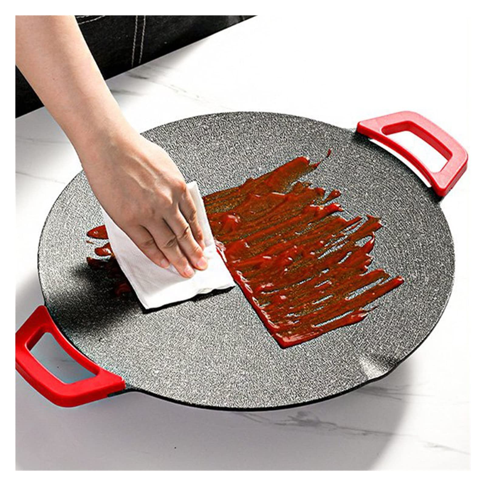 SARTÉN ANTIADHERENTE BARBACOA PLANCHA ELÉCTRICA RONDON - 7