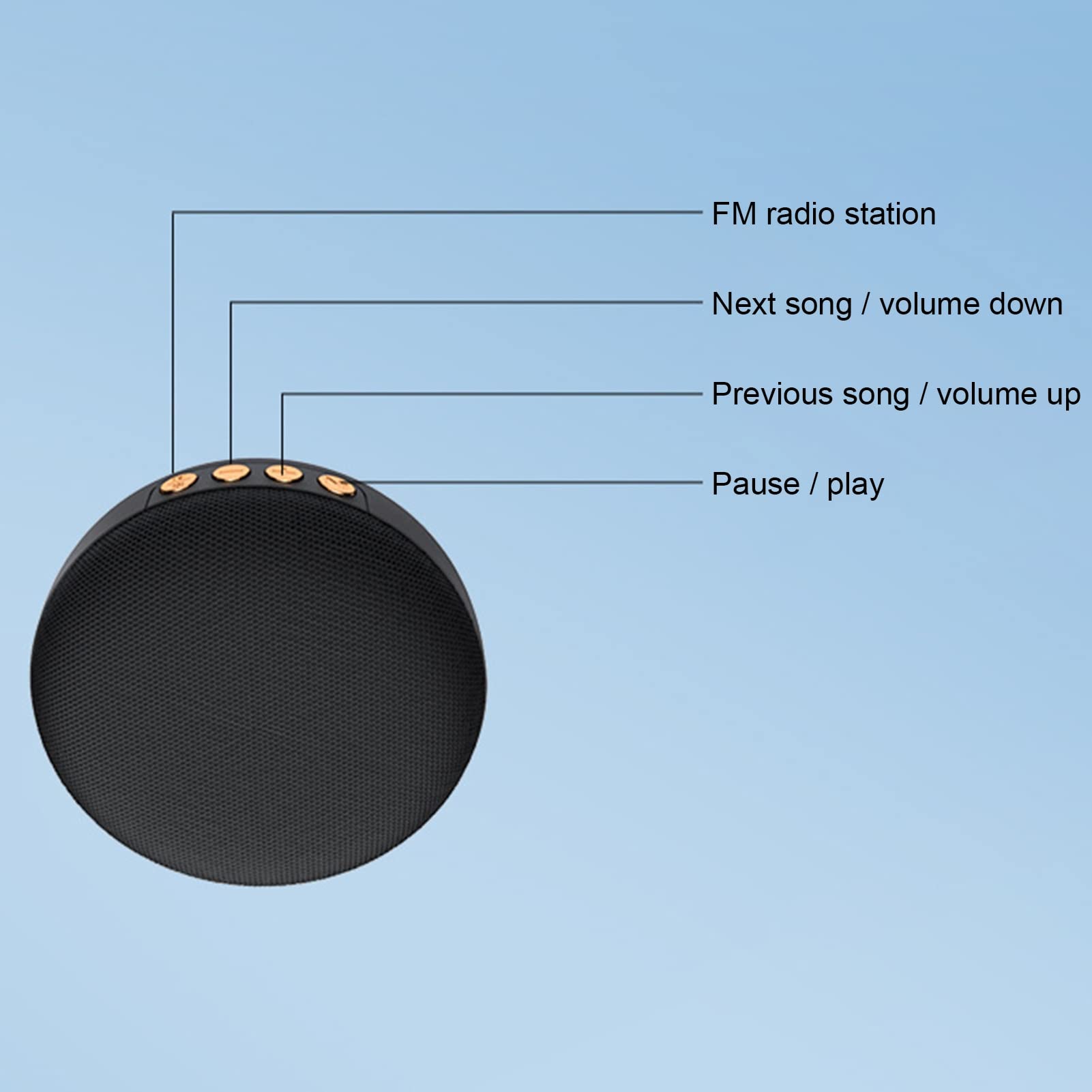 ALTAVOZ BLUETOOTH 10 SPEED PRESS INHALAMBRICO TRANSMISION VOLUMEN RONDON - 9