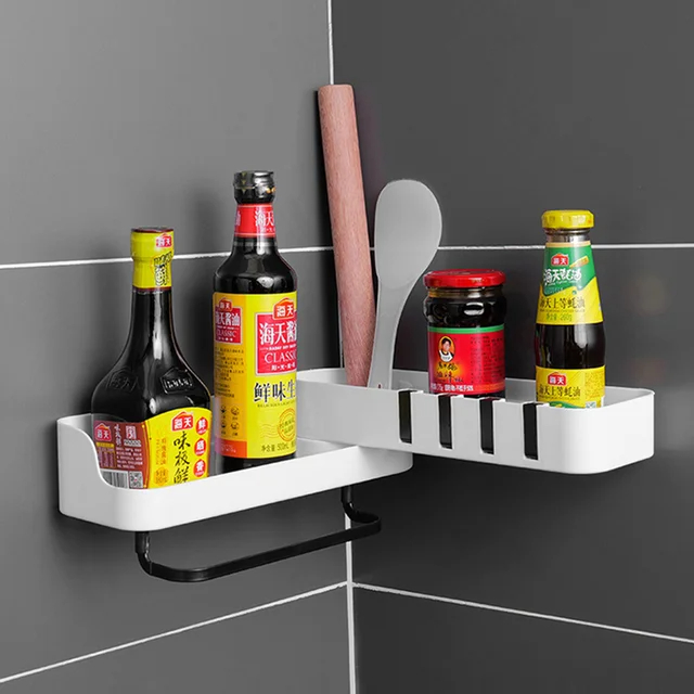 ESTANTE ESQUINERO BAÑO DUCHA GANCHOS ROTACIÓN 180 RONDON - 4