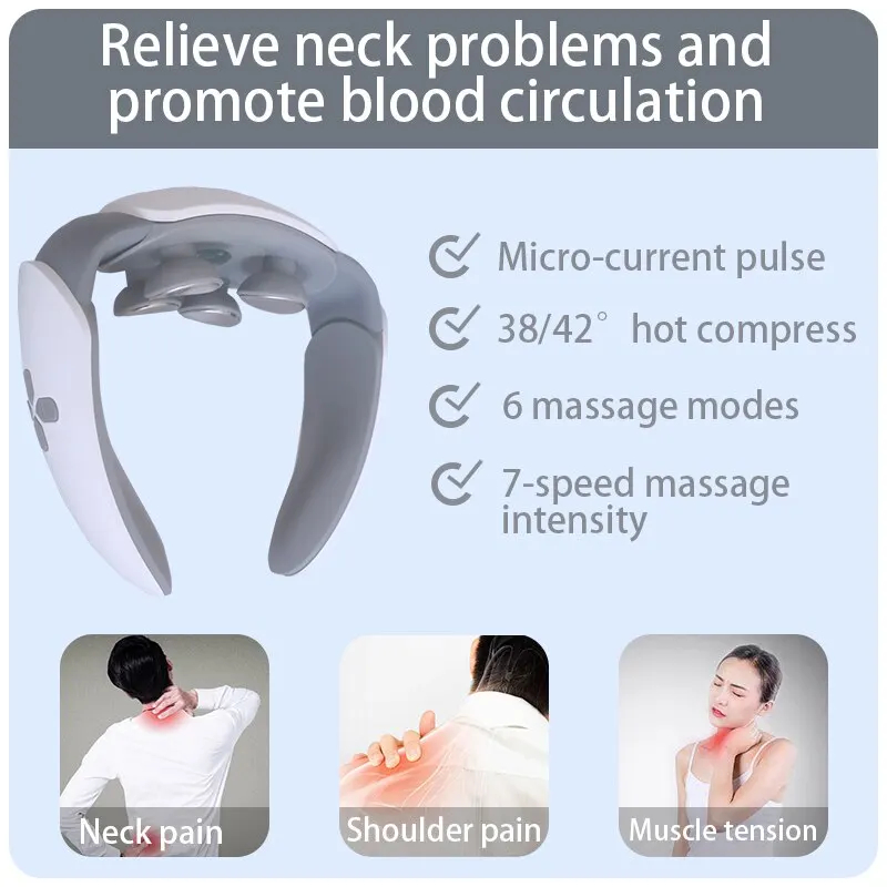 MÁQUINA MASAJE COMPRESIÓN CALIENTE CUELLO HOMBRO RONDON - 4