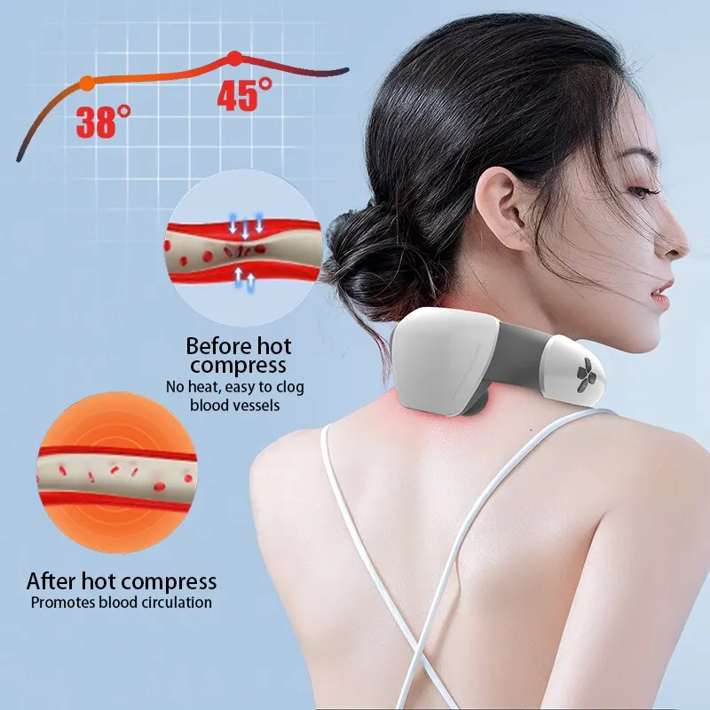 MÁQUINA MASAJE COMPRESIÓN CALIENTE CUELLO HOMBRO RONDON - 5