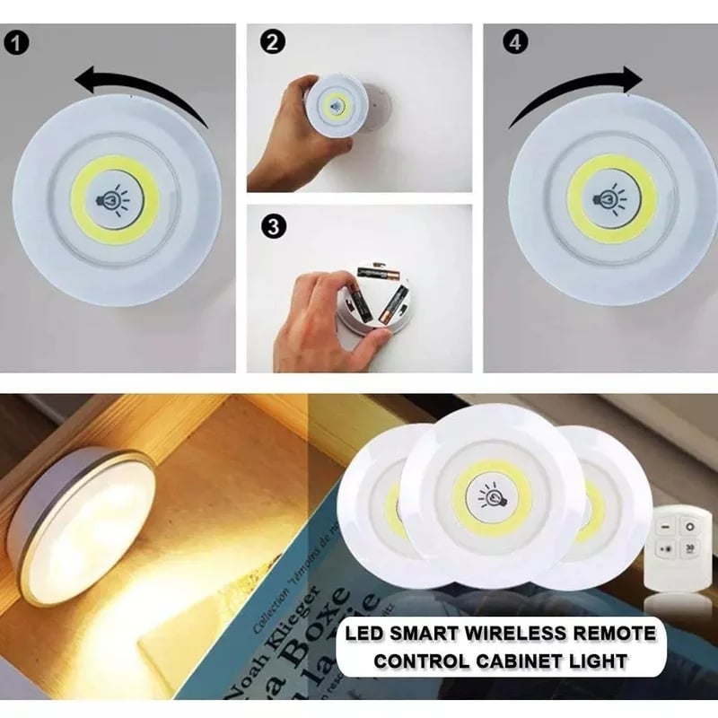 JUEGO AMPOLLETAS 115PLUS LUCES INALÁMBRICAS LED NOCHE CONTROL RONDON - 2