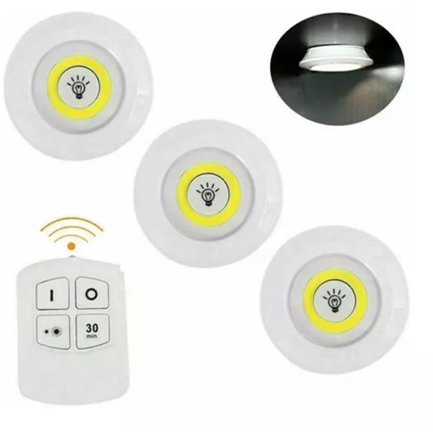 JUEGO AMPOLLETAS 115PLUS LUCES INALÁMBRICAS LED NOCHE CONTROL RONDON - 5