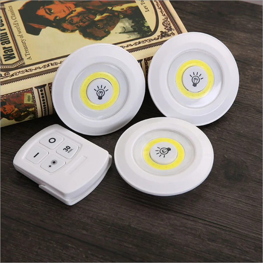 JUEGO AMPOLLETAS 115PLUS LUCES INALÁMBRICAS LED NOCHE CONTROL RONDON - 8