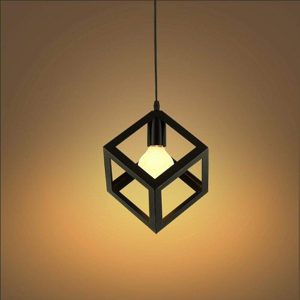 LÁMPARA COLGANTE MODERNO ELEGANTE ESTILO CUBOS VINTAGE JAULA - 2